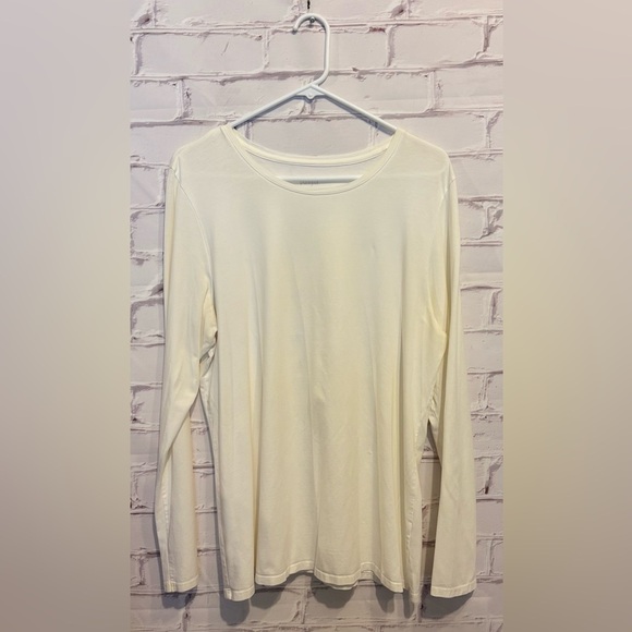 Pure Jill Ivory Long Sleeve Top – Size Large - Picture 1 of 4